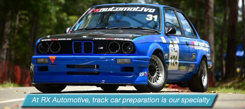Blue RX Automotive BMW E30 Track Car